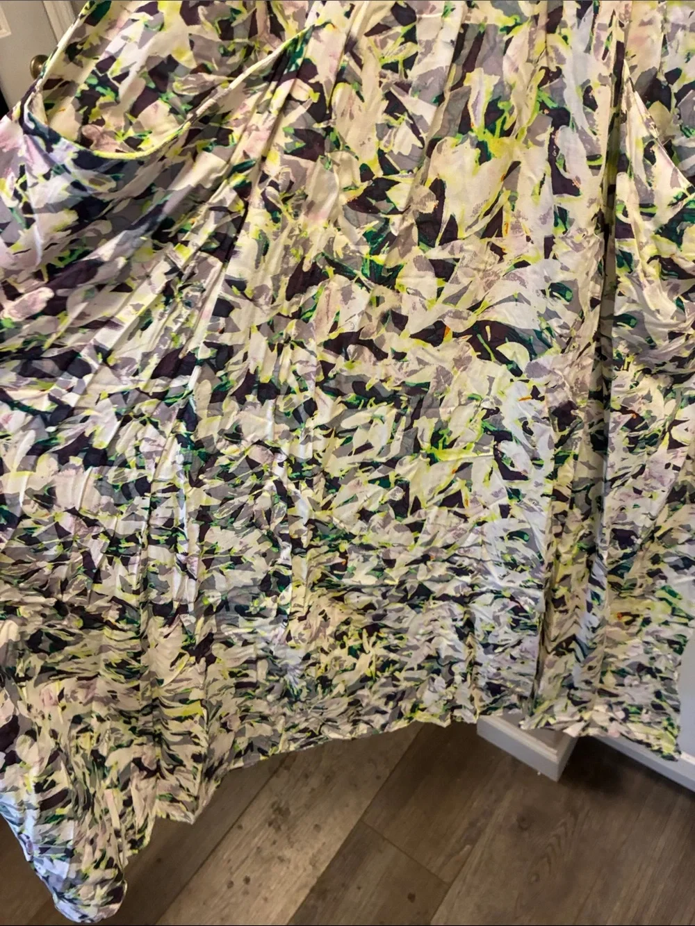 Cabi Margherita Floral Print Strappy Midi Dress with pockets